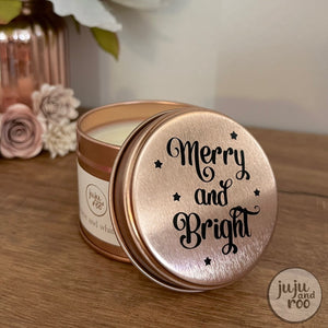 christmas designs - personalised soy wax candle