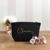 personalised accessory bag - navy