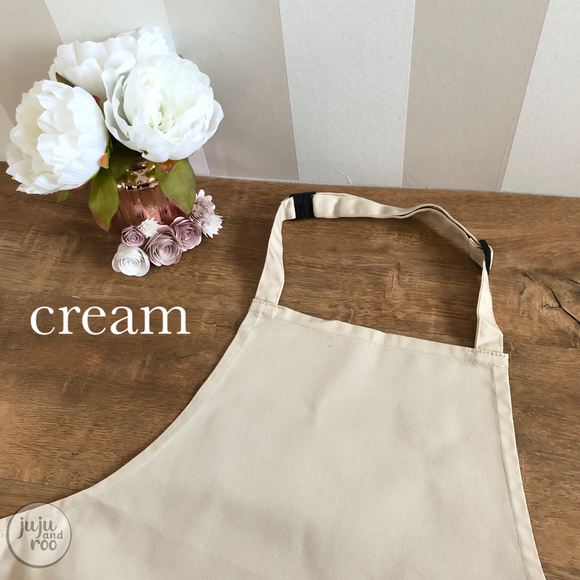 personalised children’s apron - cream