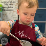 personalised children’s apron - navy blue