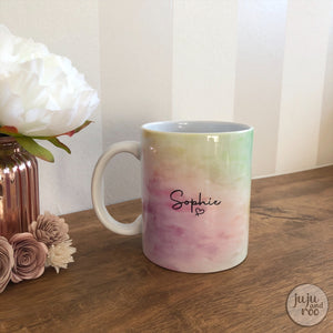 rainbow watercolour - mug