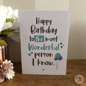 happy birthday - card