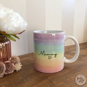 rainbow paint strokes - mug