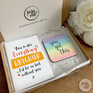 andyoucanquoteme card - letterbox gift set