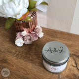 personalised initials - soy wax candle