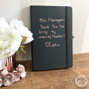 children’s handwriting - personalised teacher notebook