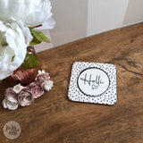 personalised name coaster