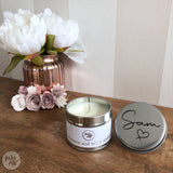 personalised name - soy wax candle