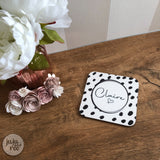 personalised name coaster