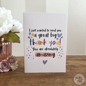 thank you - card