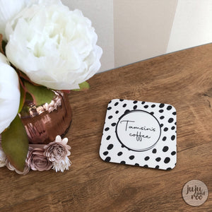 personalised tea or coffee coaster